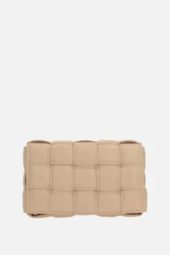borsa a spalla Cassette mini in Intrecciato nappa imbottito
