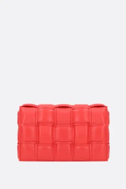 borsa a spalla Cassette mini in Intrecciato nappa imbottito