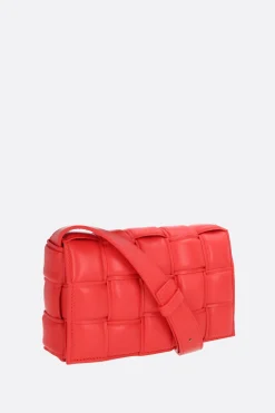 borsa a spalla Cassette mini in Intrecciato nappa imbottito