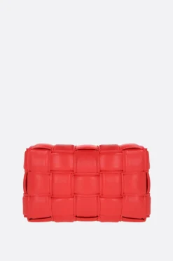 borsa a spalla Cassette mini in Intrecciato nappa imbottito