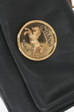 borsa a spalla Chloé Heritage small in pelle martellata