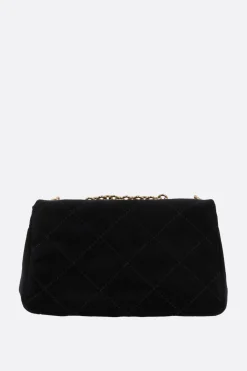 borsa a spalla Chloé Heritage small in velluto matelassé