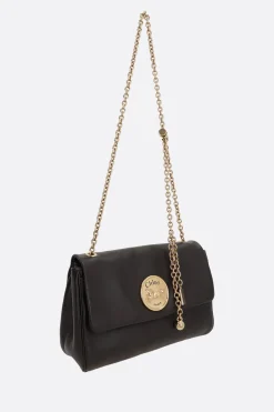 borsa a spalla Chloé Heritage media in pelle martellata