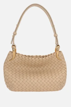 borsa a spalla Clicker small in Intrecciato nappa