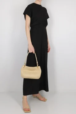borsa a spalla Clicker small in Intrecciato nappa