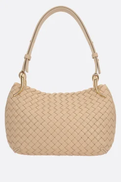 borsa a spalla Clicker small in Intrecciato nappa