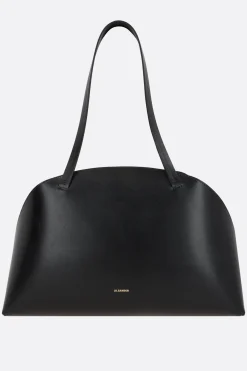 borsa a spalla Curve media in pelle liscia