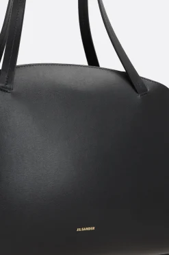 borsa a spalla Curve media in pelle liscia