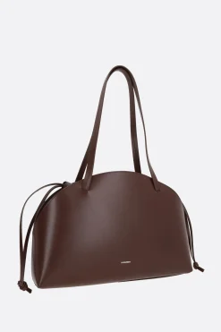borsa a spalla Curve media in pelle liscia