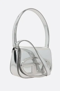 borsa a spalla 1dr in pelle specchiata