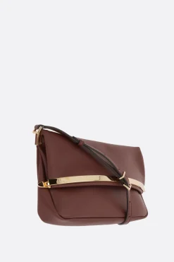 borsa a spalla Flap small in pelle liscia