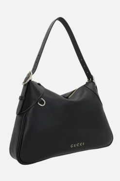 borsa a spalla GG Emblem large in pelle liscia
