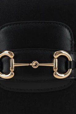borsa a spalla Gucci 1955 Horsebit in pelle texturizzata