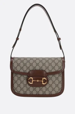 borsa a spalla Gucci 1955 Horsebit in tessuto GG Supreme