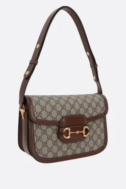borsa a spalla Gucci 1955 Horsebit in tessuto GG Supreme