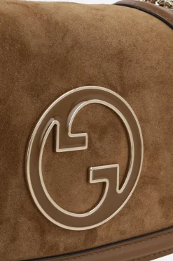 borsa a spalla Gucci Blondie small in suede