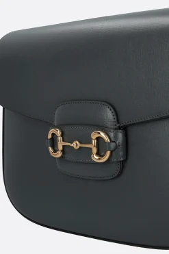 borsa a spalla Gucci Horsebit 1955 in pelle liscia