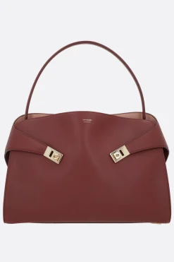 borsa a spalla Hug Soft large in pelle bicolore
