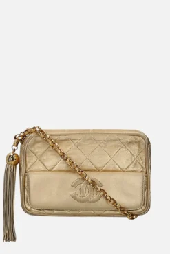 borsa a spalla in pelle matelassé