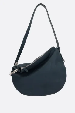 borsa a spalla Knight media in pelle martellata