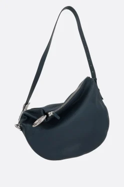 borsa a spalla Knight media in pelle martellata