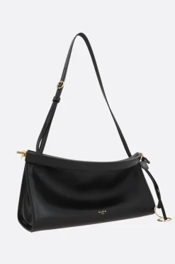 borsa a spalla Le Click East West media in pelle lucida