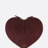 borsa a spalla Le Cœur in pelle martellata e suede