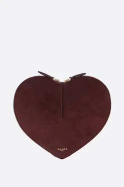 borsa a spalla Le Cœur in pelle martellata e suede
