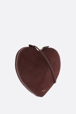 borsa a spalla Le Cœur in pelle martellata e suede