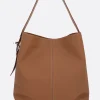 borsa a spalla McQueen Sling T-bar in pelle martellata