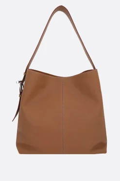 borsa a spalla McQueen Sling T-bar in pelle martellata