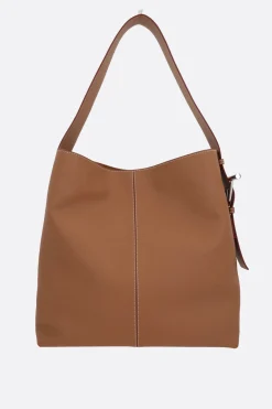borsa a spalla McQueen Sling T-bar in pelle martellata