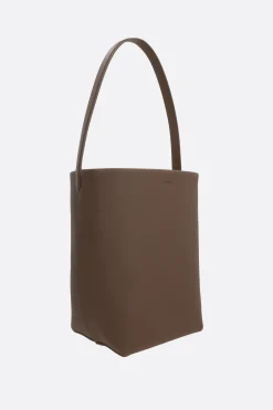 borsa a spalla N/S Park media in pelle martellata