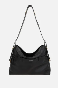 borsa a spalla Voyou media in pelle lucida