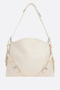 borsa a spalla Voyou media in pelle martellata