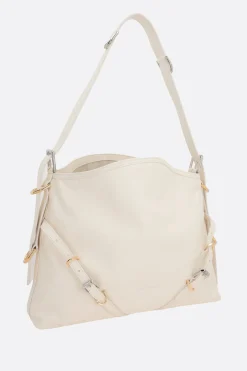 borsa a spalla Voyou media in pelle martellata