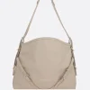 borsa a spalla Voyou media in pelle martellata