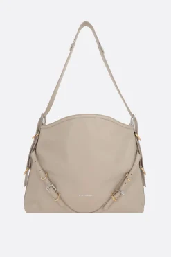 borsa a spalla Voyou media in pelle martellata