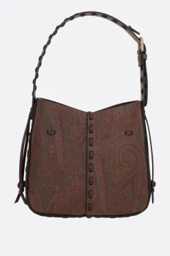 borsa a spalla Vulcano Arnica 1984 in canvas resinato