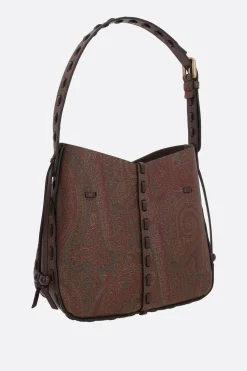 borsa a spalla Vulcano Arnica 1984 in canvas resinato