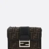 borsa a tracolla Baguette Double in jacquard FF