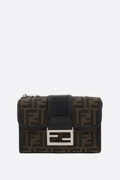 borsa a tracolla Baguette Double in jacquard FF