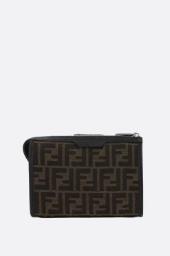 borsa a tracolla Baguette Double in jacquard FF