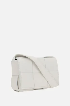 borsa a tracolla Cassette mini in Intrecciato nappa
