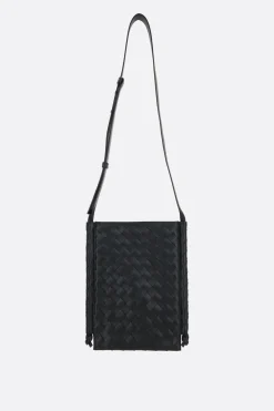 borsa a tracolla Flat Loop small in Intrecciato VN