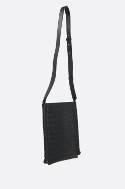 borsa a tracolla Flat Loop small in Intrecciato VN