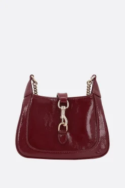 borsa a tracolla Jackie Notte mini in vernice