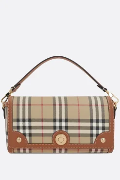 borsa a tracolla Note small in canvas resinato