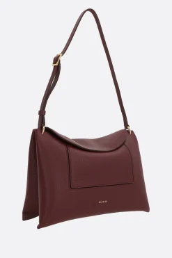 borsa a tracolla Penelope Slouch in pelle martellata