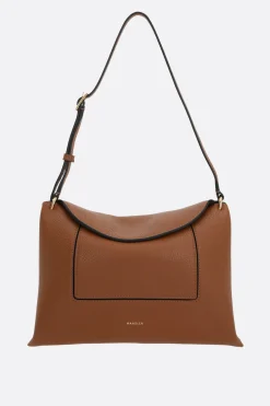 borsa a tracolla Penelope Slouch in pelle martellata